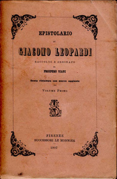 Giacomo Leopardi, disegno di L. Lolli, 1826. 27 KB